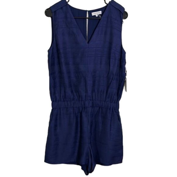 1. State Women's Kenya Navy Blue Sleeveless Romper Size Small - Picture 1 of 11